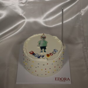 Küçüklük Fotoğraflı Doğum Günü Pastası