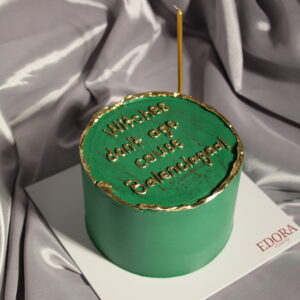 Doğum Günü Temalı Yazılı Pasta