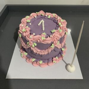1 Yaş Pastası Pink/Purple