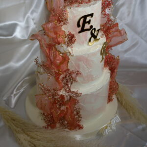 Coral Modern Düğün ve Nişan Pastası