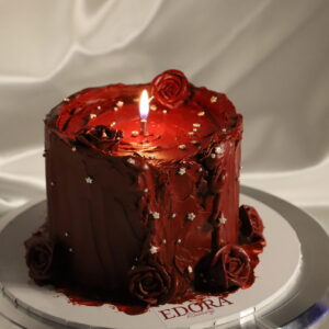 Özel Tasarım Red Candle Cake Edora