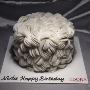 White Wafer Paper Cake Edora